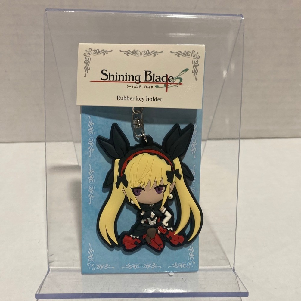 Shining Blade Rubber Key Ring Misty Anime Character Keychain Black Yellow New